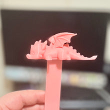 Load image into Gallery viewer, 3D Printed Chibi Dragon Bookmark | Cute Book Accessory