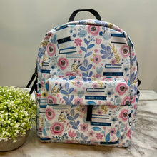 Load image into Gallery viewer, Mini Backpack - Pink Floral Books