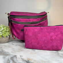 Load image into Gallery viewer, Bundled Set - Roni & Pouch - Maroon Acid Wash