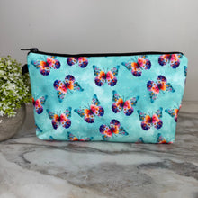 Load image into Gallery viewer, Pouch - Butterfly Teal Floral