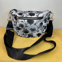 Load image into Gallery viewer, The Roni Nylon Crossbody - Floral Grey Black Shadow