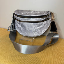 Load image into Gallery viewer, The Roni Nylon Crossbody - Grey Swirl Roses