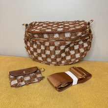 Load image into Gallery viewer, The Roni Nylon Crossbody - Checkered Denim - PREORDER