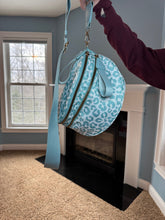 Load image into Gallery viewer, The Roni Nylon Crossbody - Animal Print Aqua