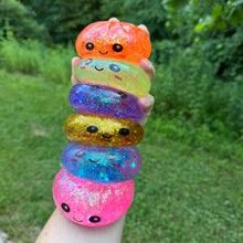 Load image into Gallery viewer, Squishy Toy - Viral Dumpling, Slow Rise Glitter - Orange