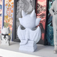 Load image into Gallery viewer, 3d Printed Cute Gargoyle Reading a Book Bookshelf Decor