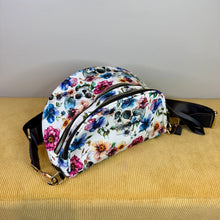Load image into Gallery viewer, The Roni Nylon Crossbody - Halloween Fall Skull Floral on White