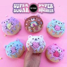 Load image into Gallery viewer, Super Duper Sugar Squisher - Plush Sugar Bear Donuts