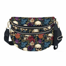 Load image into Gallery viewer, The Roni Nylon Crossbody - Halloween Fall Skull Floral