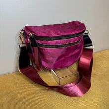 Load image into Gallery viewer, The Roni Nylon Crossbody - Maroon Acid Wash
