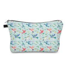 Load image into Gallery viewer, Pouch - Animal, Hummingbird Blue Pink