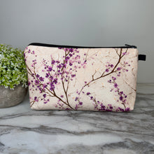 Load image into Gallery viewer, Pouch - Floral Purple Lavender Cherry Blossom