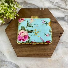 Load image into Gallery viewer, Compact Mirror - Blue Floral (by shape)