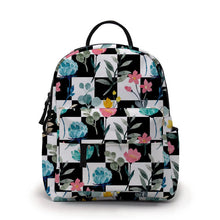 Load image into Gallery viewer, Mini Backpack - Floral Checker