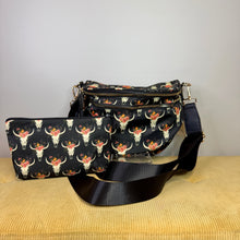 Load image into Gallery viewer, Bundled Set - Roni & Pouch - Bull Skull Floral