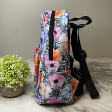 Load image into Gallery viewer, Mini Backpack - Floral Black & White