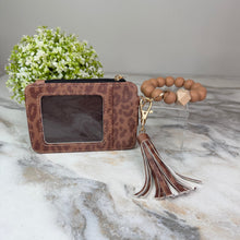 Load image into Gallery viewer, Bracelet Keychain & Card Holder Wallet - Animal Print