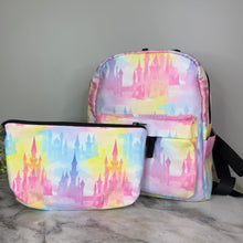 Load image into Gallery viewer, Mini Backpack - Pastel Castle