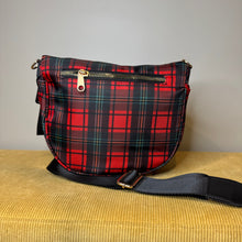 Load image into Gallery viewer, The Roni Nylon Crossbody - Red Plaid