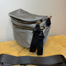 Load image into Gallery viewer, The Roni Nylon Crossbody - Grey + Black - PREORDER