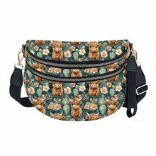Load image into Gallery viewer, The Roni Nylon Crossbody - Highland Cow Cactus