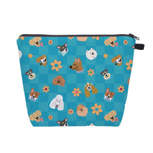 Load image into Gallery viewer, Pouch XL - Dog Checker Blue