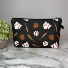 Load image into Gallery viewer, Pouch - Baseball on Black