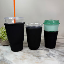Load image into Gallery viewer, Neoprene Cup Holder Koozie Tumbler - Black
