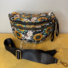Load image into Gallery viewer, The Roni Nylon Crossbody - Turquoise Sunflower