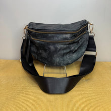 Load image into Gallery viewer, The Roni Nylon Crossbody - Dark Grey / Black Acid Wash