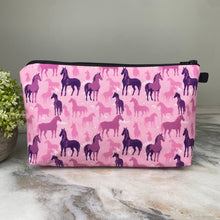 Load image into Gallery viewer, Pouch - Horse Pink Purple