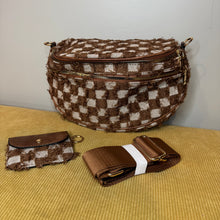 Load image into Gallery viewer, The Roni Nylon Crossbody - Checkered Denim - PREORDER