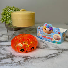 Load image into Gallery viewer, Squishy Toy - Viral Dumpling, Slow Rise Glitter - Orange
