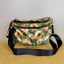 Load image into Gallery viewer, The Roni Nylon Crossbody - Floral Green Magnolia