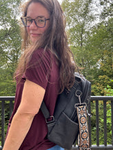 Load image into Gallery viewer, Denim Suede Brooke Backpack + Pouch