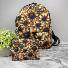 Load image into Gallery viewer, Mini Backpack, Pouch, & Mini Pouch Bundled Set - Sunflower Dots