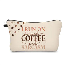 Load image into Gallery viewer, Pouch - Coffee, Run On Iced Coffee Sarcasm