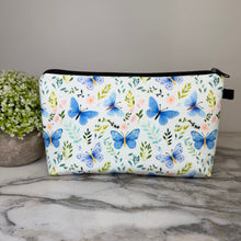 Load image into Gallery viewer, Pouch - Butterfly Floral Blue Green