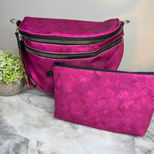 Load image into Gallery viewer, Bundled Set - Roni & Pouch - Maroon Acid Wash