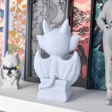 Load image into Gallery viewer, 3d Printed Cute Gargoyle Reading a Book Bookshelf Decor