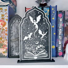 Load image into Gallery viewer, 3d Printed Fourth Wing Inspired Sign with Stand