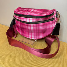 Load image into Gallery viewer, The Roni Nylon Crossbody - Pink Plaid