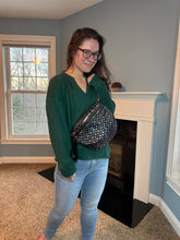 Load image into Gallery viewer, The Roni Nylon Crossbody - Black & Grey Paw