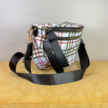 Load image into Gallery viewer, The Roni Nylon Crossbody - Plaid Blue Tan