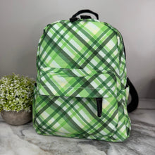 Load image into Gallery viewer, Mini Backpack & Pouch Bundled Set - St. Patrick’s Day - Plaid