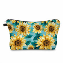 Load image into Gallery viewer, Pouch - Floral Sunflower Mint