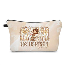 Load image into Gallery viewer, Pouch - Easter Religious - He Is Risen Beige