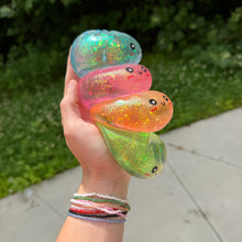 Load image into Gallery viewer, Squishy Toy - Viral Dumpling, Slow Rise Glitter #2 - Orange