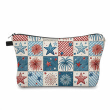 Load image into Gallery viewer, Pouch - America, Star Squares