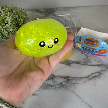 Load image into Gallery viewer, Squishy Toy - Viral Dumpling, Quick Squeeze Glitter - Yellow